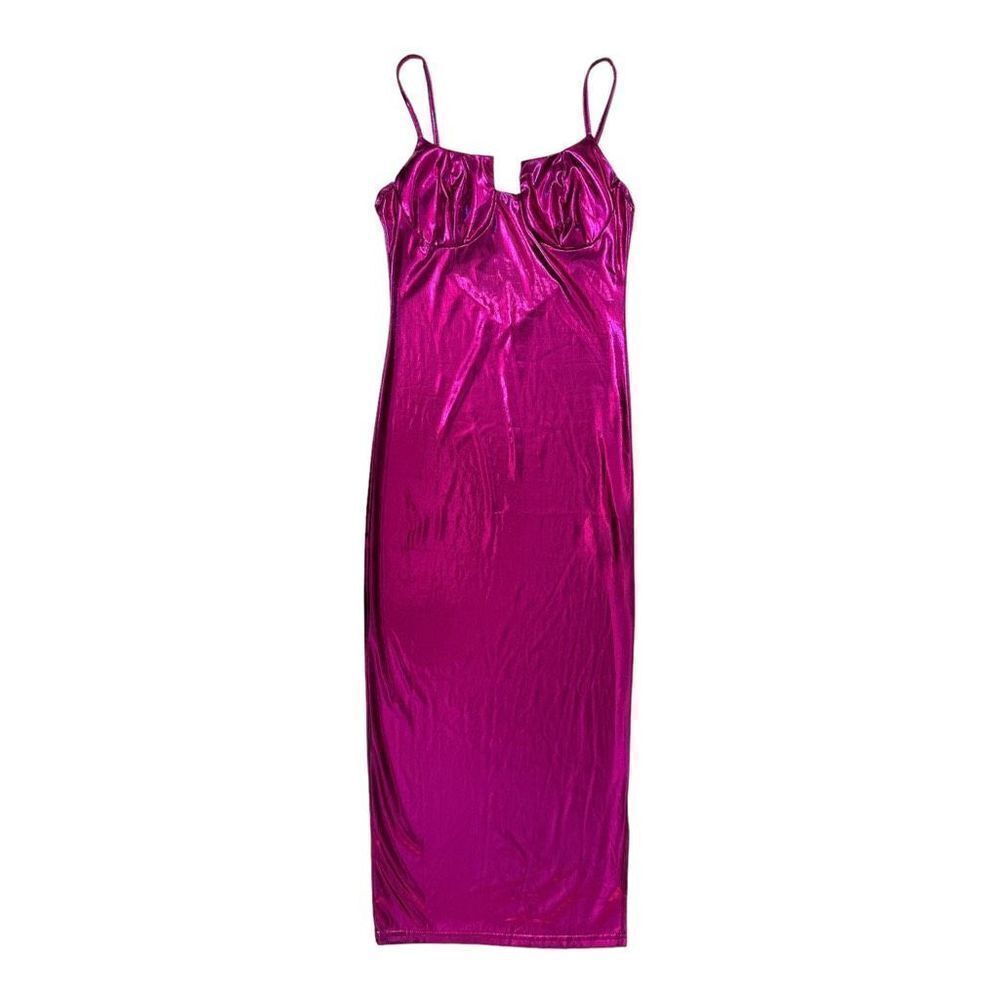 Miami Hot Pink Midi Dress
